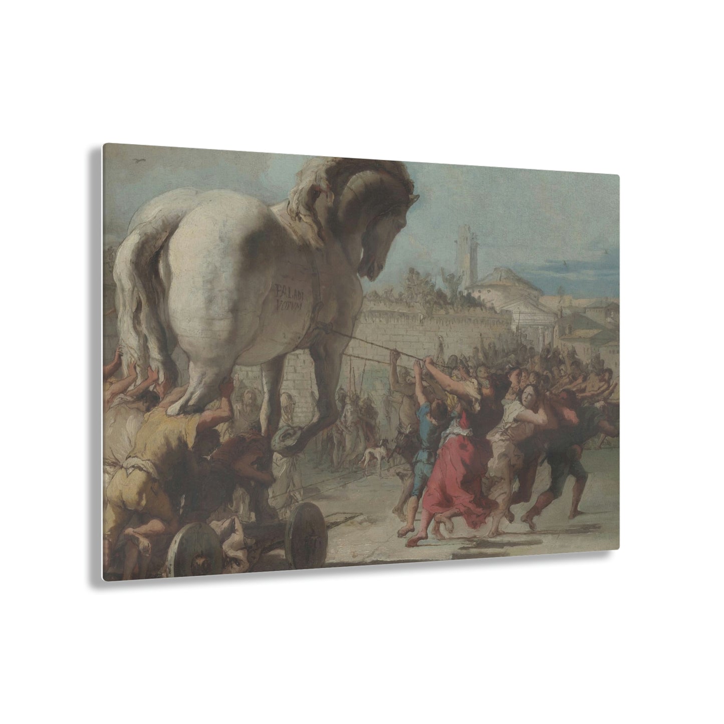 The Procession of the Trojan Horse in Troy Print